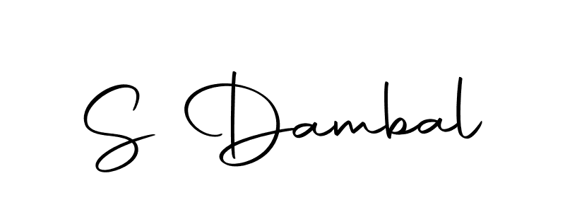 Make a beautiful signature design for name S Dambal. With this signature (Autography-DOLnW) style, you can create a handwritten signature for free. S Dambal signature style 10 images and pictures png
