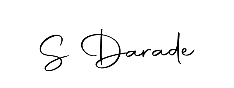 How to make S Darade name signature. Use Autography-DOLnW style for creating short signs online. This is the latest handwritten sign. S Darade signature style 10 images and pictures png