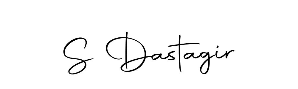 Design your own signature with our free online signature maker. With this signature software, you can create a handwritten (Autography-DOLnW) signature for name S Dastagir. S Dastagir signature style 10 images and pictures png