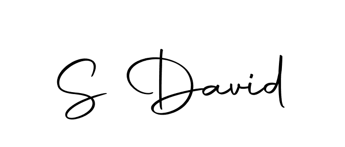 Make a beautiful signature design for name S David. With this signature (Autography-DOLnW) style, you can create a handwritten signature for free. S David signature style 10 images and pictures png