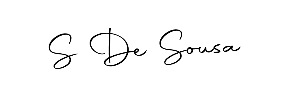 Similarly Autography-DOLnW is the best handwritten signature design. Signature creator online .You can use it as an online autograph creator for name S De Sousa. S De Sousa signature style 10 images and pictures png