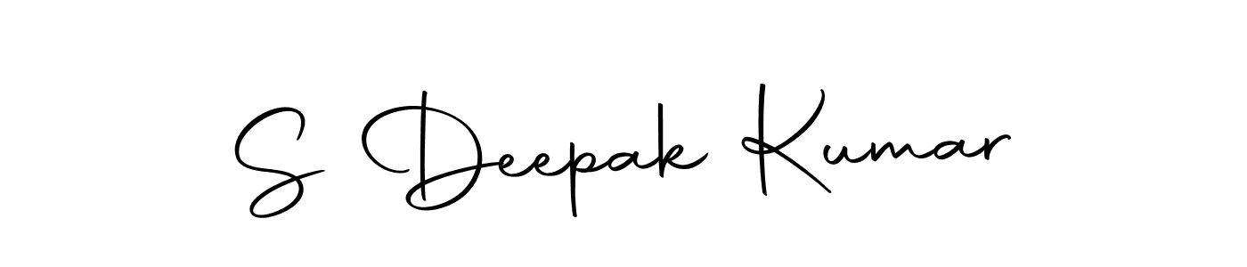 Use a signature maker to create a handwritten signature online. With this signature software, you can design (Autography-DOLnW) your own signature for name S Deepak Kumar. S Deepak Kumar signature style 10 images and pictures png