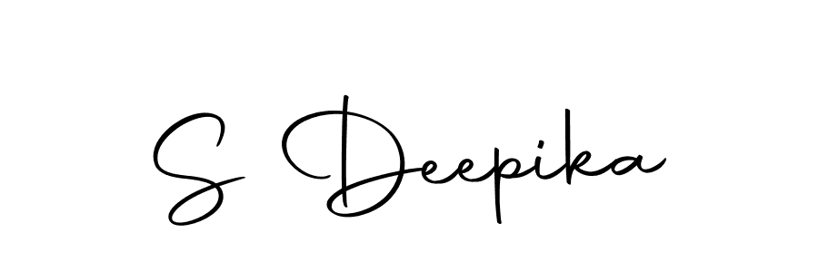 Design your own signature with our free online signature maker. With this signature software, you can create a handwritten (Autography-DOLnW) signature for name S Deepika. S Deepika signature style 10 images and pictures png