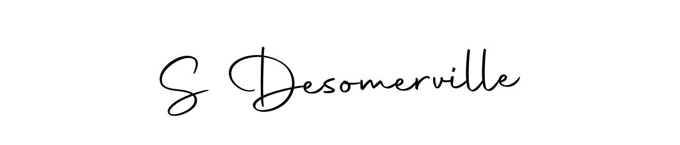 How to make S Desomerville signature? Autography-DOLnW is a professional autograph style. Create handwritten signature for S Desomerville name. S Desomerville signature style 10 images and pictures png