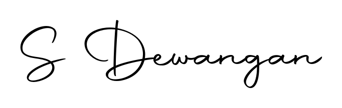 Design your own signature with our free online signature maker. With this signature software, you can create a handwritten (Autography-DOLnW) signature for name S Dewangan. S Dewangan signature style 10 images and pictures png