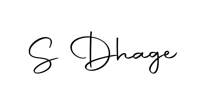 Make a beautiful signature design for name S Dhage. Use this online signature maker to create a handwritten signature for free. S Dhage signature style 10 images and pictures png