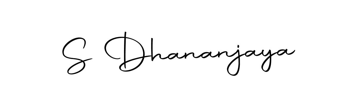 Make a beautiful signature design for name S Dhananjaya. Use this online signature maker to create a handwritten signature for free. S Dhananjaya signature style 10 images and pictures png