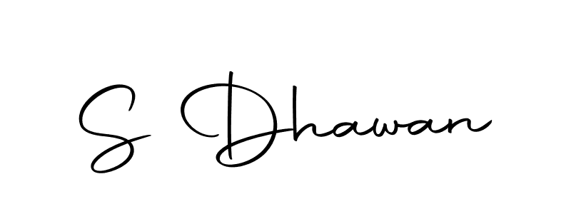 How to make S Dhawan name signature. Use Autography-DOLnW style for creating short signs online. This is the latest handwritten sign. S Dhawan signature style 10 images and pictures png