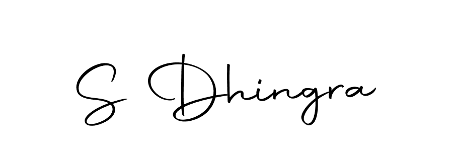 Create a beautiful signature design for name S Dhingra. With this signature (Autography-DOLnW) fonts, you can make a handwritten signature for free. S Dhingra signature style 10 images and pictures png