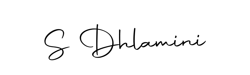 How to make S Dhlamini name signature. Use Autography-DOLnW style for creating short signs online. This is the latest handwritten sign. S Dhlamini signature style 10 images and pictures png