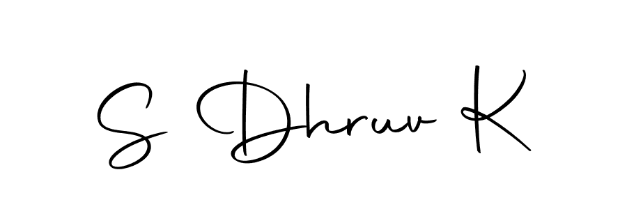 Design your own signature with our free online signature maker. With this signature software, you can create a handwritten (Autography-DOLnW) signature for name S Dhruv K. S Dhruv K signature style 10 images and pictures png