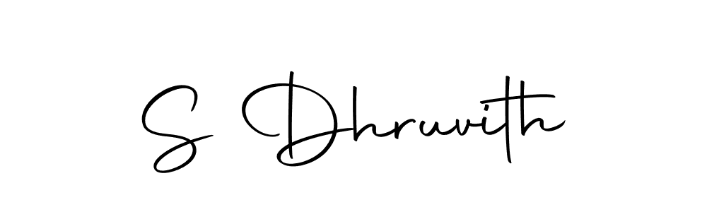 You should practise on your own different ways (Autography-DOLnW) to write your name (S Dhruvith) in signature. don't let someone else do it for you. S Dhruvith signature style 10 images and pictures png