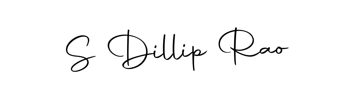 How to make S Dillip Rao name signature. Use Autography-DOLnW style for creating short signs online. This is the latest handwritten sign. S Dillip Rao signature style 10 images and pictures png