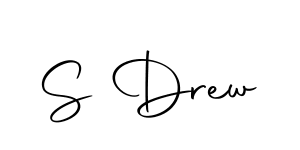 Design your own signature with our free online signature maker. With this signature software, you can create a handwritten (Autography-DOLnW) signature for name S Drew. S Drew signature style 10 images and pictures png