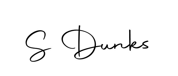 You should practise on your own different ways (Autography-DOLnW) to write your name (S Dunks) in signature. don't let someone else do it for you. S Dunks signature style 10 images and pictures png