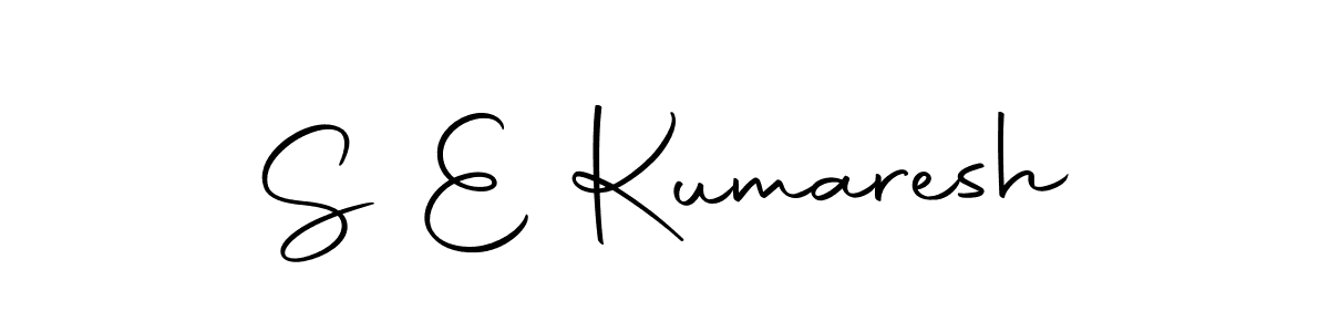 Make a beautiful signature design for name S E Kumaresh. With this signature (Autography-DOLnW) style, you can create a handwritten signature for free. S E Kumaresh signature style 10 images and pictures png