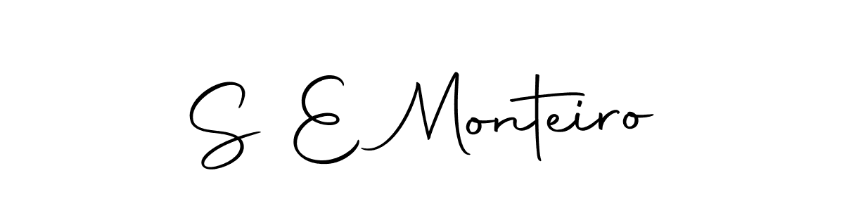 S E Monteiro stylish signature style. Best Handwritten Sign (Autography-DOLnW) for my name. Handwritten Signature Collection Ideas for my name S E Monteiro. S E Monteiro signature style 10 images and pictures png