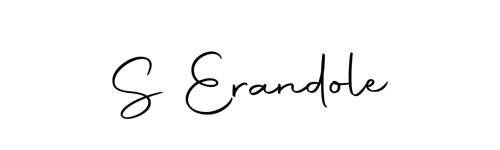 How to make S Erandole name signature. Use Autography-DOLnW style for creating short signs online. This is the latest handwritten sign. S Erandole signature style 10 images and pictures png