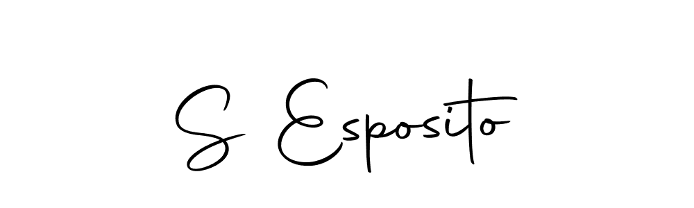 This is the best signature style for the S Esposito name. Also you like these signature font (Autography-DOLnW). Mix name signature. S Esposito signature style 10 images and pictures png