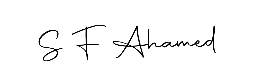 The best way (Autography-DOLnW) to make a short signature is to pick only two or three words in your name. The name S F Ahamed include a total of six letters. For converting this name. S F Ahamed signature style 10 images and pictures png