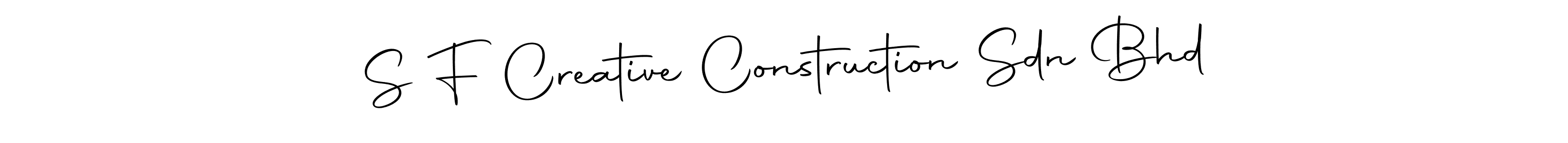 S F Creative Construction Sdn Bhd stylish signature style. Best Handwritten Sign (Autography-DOLnW) for my name. Handwritten Signature Collection Ideas for my name S F Creative Construction Sdn Bhd. S F Creative Construction Sdn Bhd signature style 10 images and pictures png