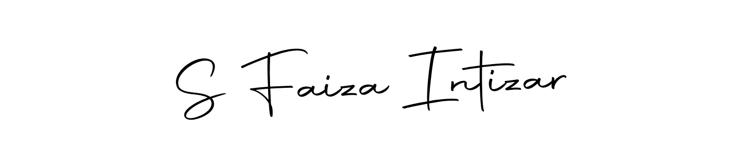 The best way (Autography-DOLnW) to make a short signature is to pick only two or three words in your name. The name S Faiza Intizar include a total of six letters. For converting this name. S Faiza Intizar signature style 10 images and pictures png