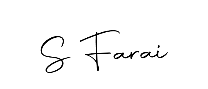 The best way (Autography-DOLnW) to make a short signature is to pick only two or three words in your name. The name S Farai include a total of six letters. For converting this name. S Farai signature style 10 images and pictures png