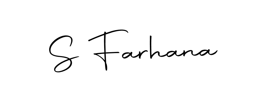 Make a short S Farhana signature style. Manage your documents anywhere anytime using Autography-DOLnW. Create and add eSignatures, submit forms, share and send files easily. S Farhana signature style 10 images and pictures png