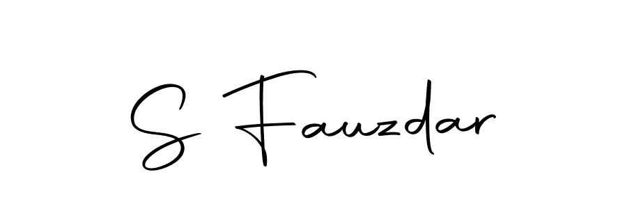 if you are searching for the best signature style for your name S Fauzdar. so please give up your signature search. here we have designed multiple signature styles  using Autography-DOLnW. S Fauzdar signature style 10 images and pictures png