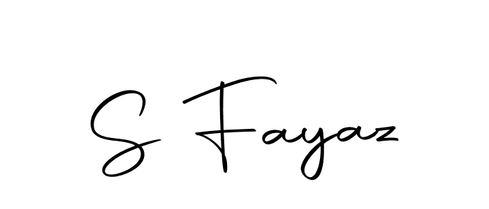 You should practise on your own different ways (Autography-DOLnW) to write your name (S Fayaz) in signature. don't let someone else do it for you. S Fayaz signature style 10 images and pictures png