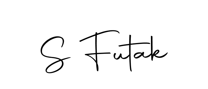 The best way (Autography-DOLnW) to make a short signature is to pick only two or three words in your name. The name S Futak include a total of six letters. For converting this name. S Futak signature style 10 images and pictures png