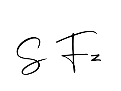 You should practise on your own different ways (Autography-DOLnW) to write your name (S Fz) in signature. don't let someone else do it for you. S Fz signature style 10 images and pictures png