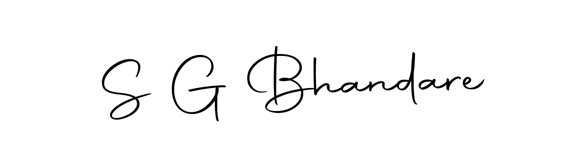 The best way (Autography-DOLnW) to make a short signature is to pick only two or three words in your name. The name S G Bhandare include a total of six letters. For converting this name. S G Bhandare signature style 10 images and pictures png