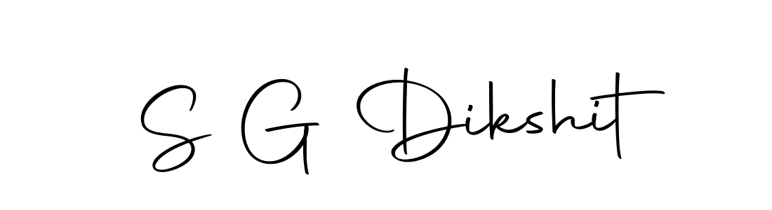Design your own signature with our free online signature maker. With this signature software, you can create a handwritten (Autography-DOLnW) signature for name S G Dikshit. S G Dikshit signature style 10 images and pictures png