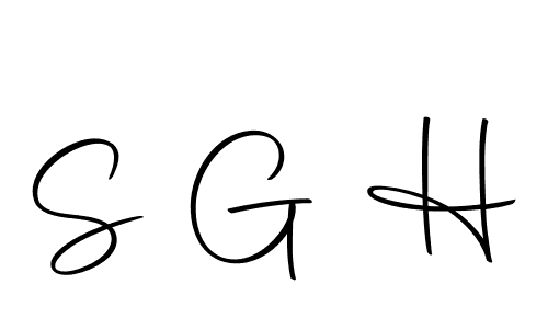 Create a beautiful signature design for name S G H. With this signature (Autography-DOLnW) fonts, you can make a handwritten signature for free. S G H signature style 10 images and pictures png