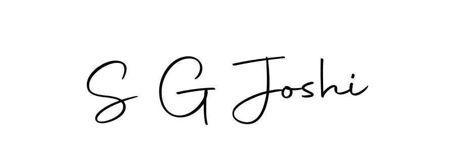 Make a beautiful signature design for name S G Joshi. With this signature (Autography-DOLnW) style, you can create a handwritten signature for free. S G Joshi signature style 10 images and pictures png