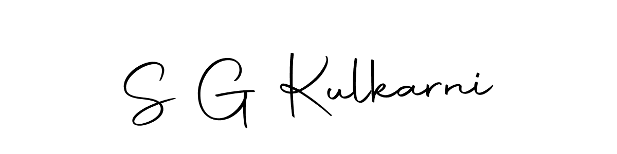 The best way (Autography-DOLnW) to make a short signature is to pick only two or three words in your name. The name S G Kulkarni include a total of six letters. For converting this name. S G Kulkarni signature style 10 images and pictures png