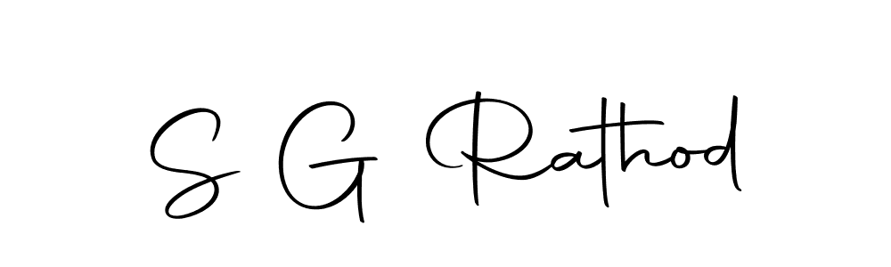 The best way (Autography-DOLnW) to make a short signature is to pick only two or three words in your name. The name S G Rathod include a total of six letters. For converting this name. S G Rathod signature style 10 images and pictures png