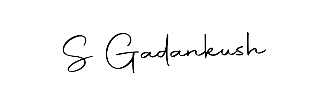 Use a signature maker to create a handwritten signature online. With this signature software, you can design (Autography-DOLnW) your own signature for name S Gadankush. S Gadankush signature style 10 images and pictures png