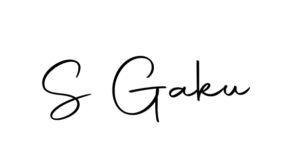 Use a signature maker to create a handwritten signature online. With this signature software, you can design (Autography-DOLnW) your own signature for name S Gaku. S Gaku signature style 10 images and pictures png