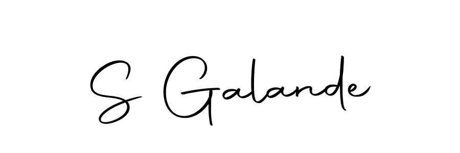 Make a beautiful signature design for name S Galande. Use this online signature maker to create a handwritten signature for free. S Galande signature style 10 images and pictures png