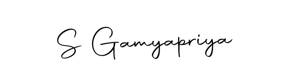 Design your own signature with our free online signature maker. With this signature software, you can create a handwritten (Autography-DOLnW) signature for name S Gamyapriya. S Gamyapriya signature style 10 images and pictures png