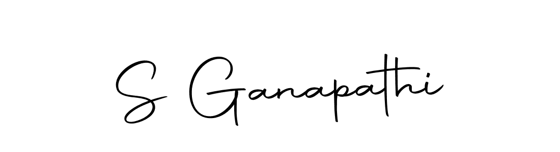 How to make S Ganapathi name signature. Use Autography-DOLnW style for creating short signs online. This is the latest handwritten sign. S Ganapathi signature style 10 images and pictures png