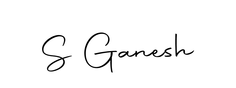 Create a beautiful signature design for name S Ganesh. With this signature (Autography-DOLnW) fonts, you can make a handwritten signature for free. S Ganesh signature style 10 images and pictures png