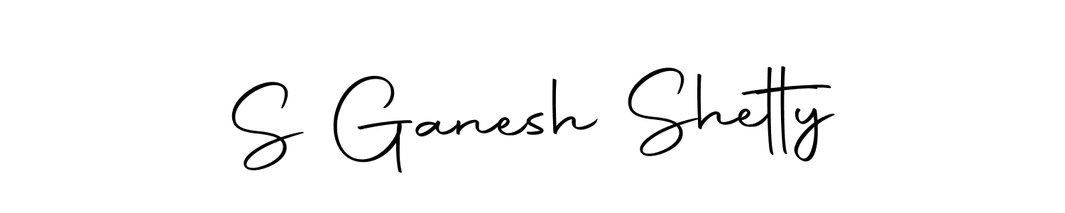 Create a beautiful signature design for name S Ganesh Shetty. With this signature (Autography-DOLnW) fonts, you can make a handwritten signature for free. S Ganesh Shetty signature style 10 images and pictures png