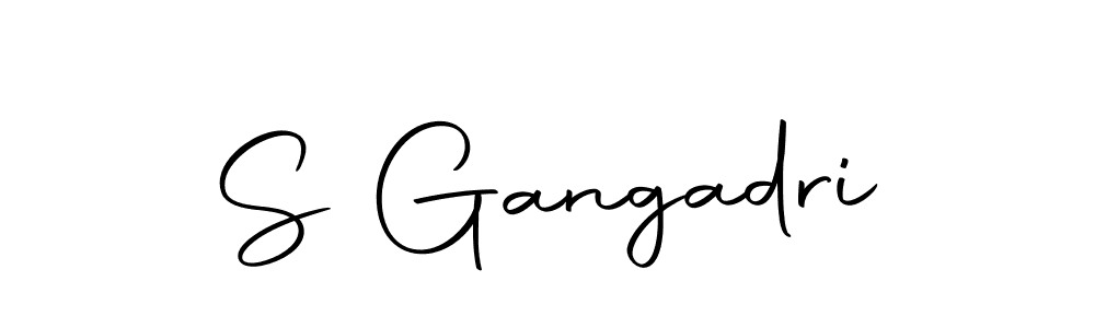Design your own signature with our free online signature maker. With this signature software, you can create a handwritten (Autography-DOLnW) signature for name S Gangadri. S Gangadri signature style 10 images and pictures png
