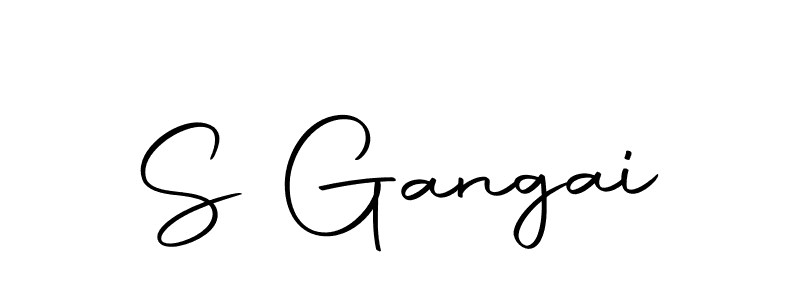 Design your own signature with our free online signature maker. With this signature software, you can create a handwritten (Autography-DOLnW) signature for name S Gangai. S Gangai signature style 10 images and pictures png