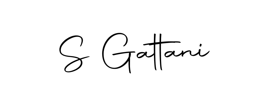 Create a beautiful signature design for name S Gattani. With this signature (Autography-DOLnW) fonts, you can make a handwritten signature for free. S Gattani signature style 10 images and pictures png