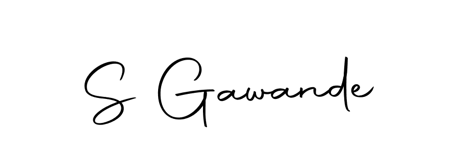 Design your own signature with our free online signature maker. With this signature software, you can create a handwritten (Autography-DOLnW) signature for name S Gawande. S Gawande signature style 10 images and pictures png