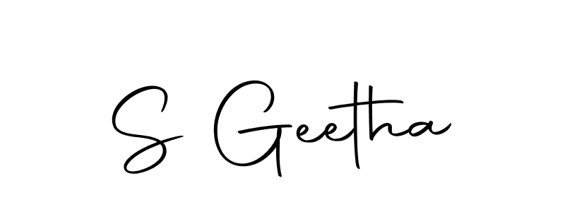 Use a signature maker to create a handwritten signature online. With this signature software, you can design (Autography-DOLnW) your own signature for name S Geetha. S Geetha signature style 10 images and pictures png